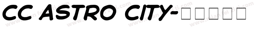 cc astro city字体转换